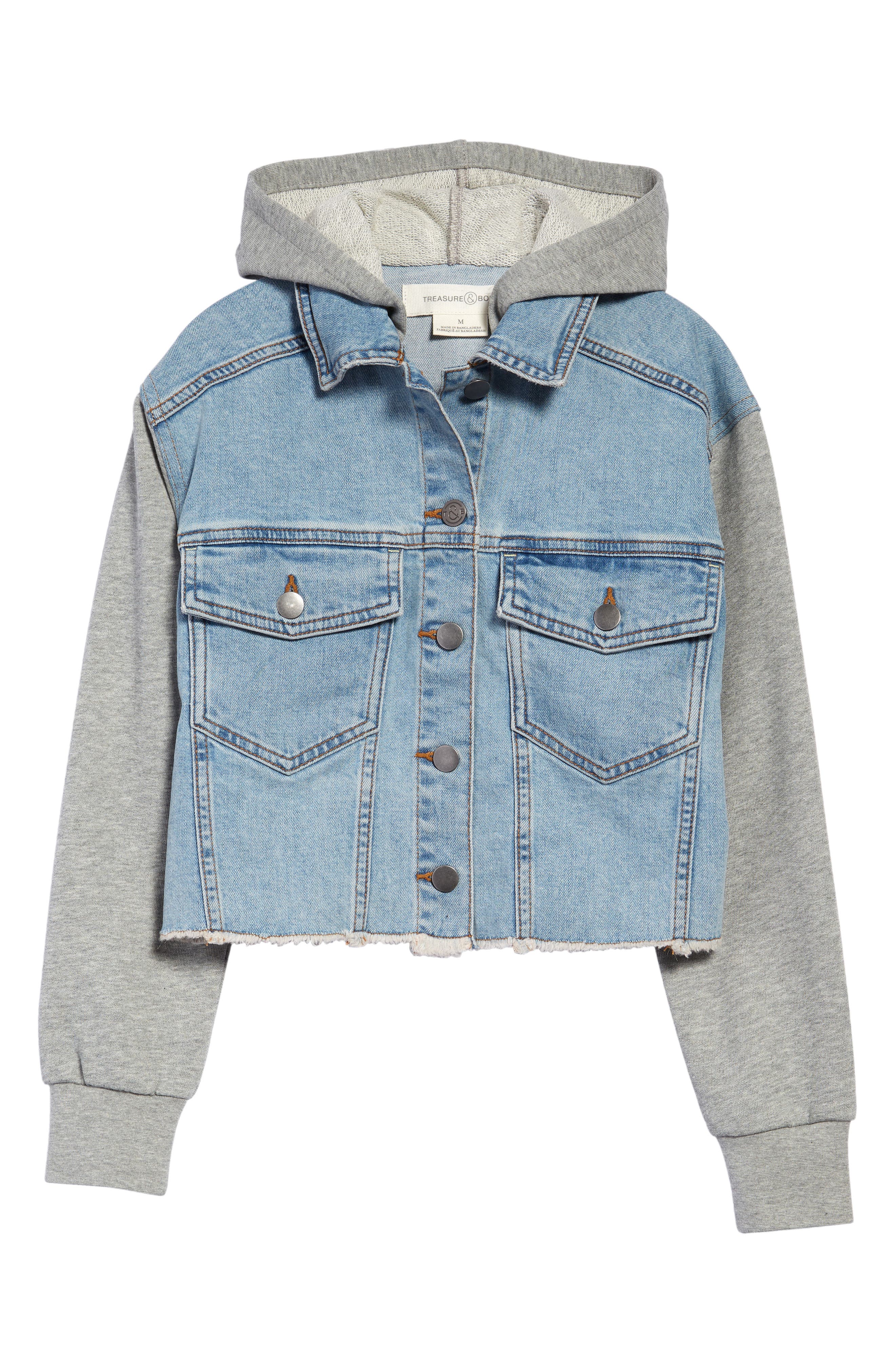 Baby Toddler Girls Boys Winter Coat Plush Lined Denim Jean Jacket Warm Outwear
